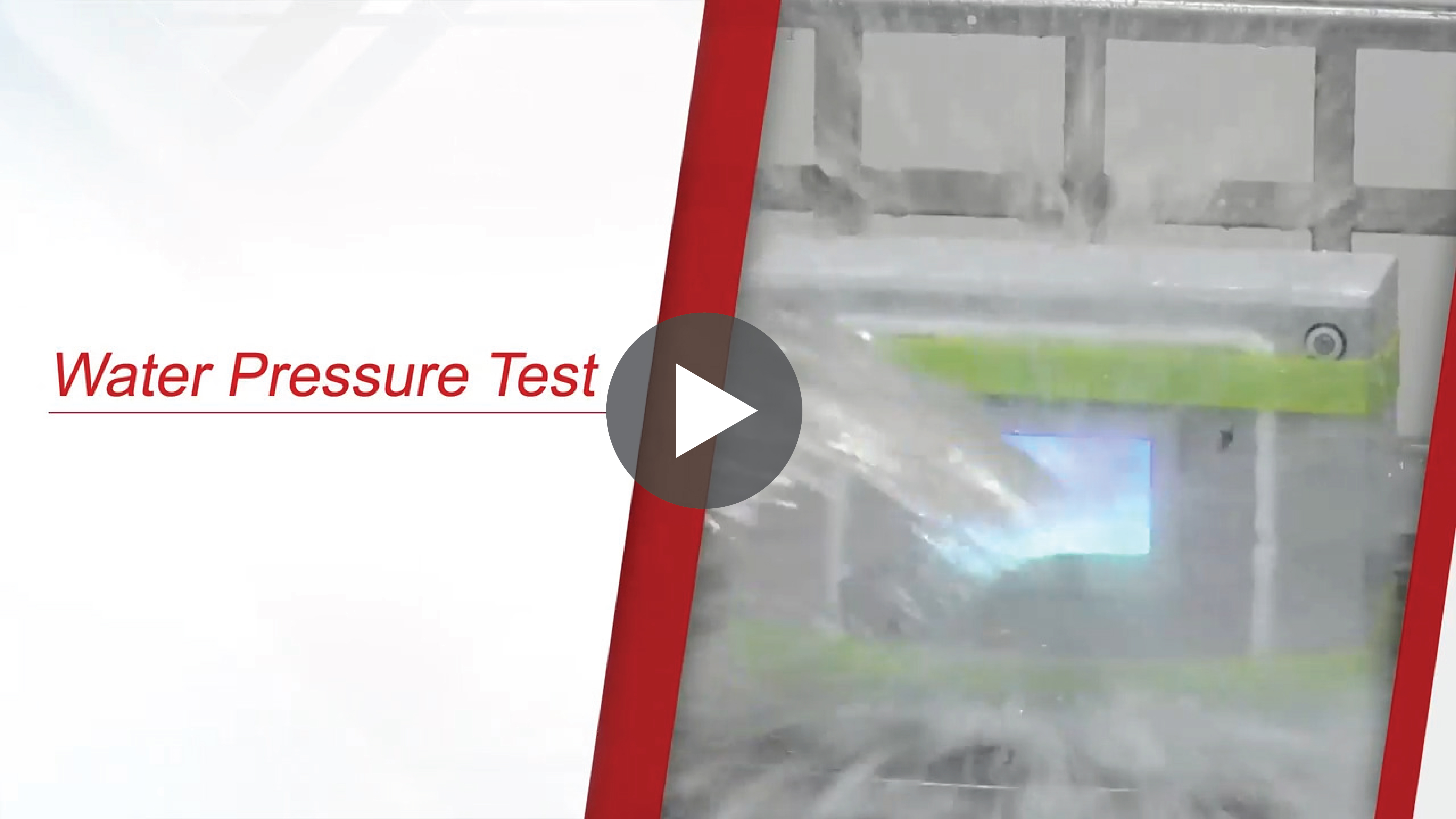 Water Pressure Test